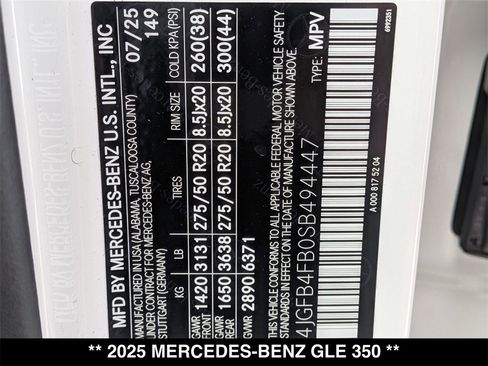 Certified 2025 Mercedes-Benz GLE 350 4MATIC image 30