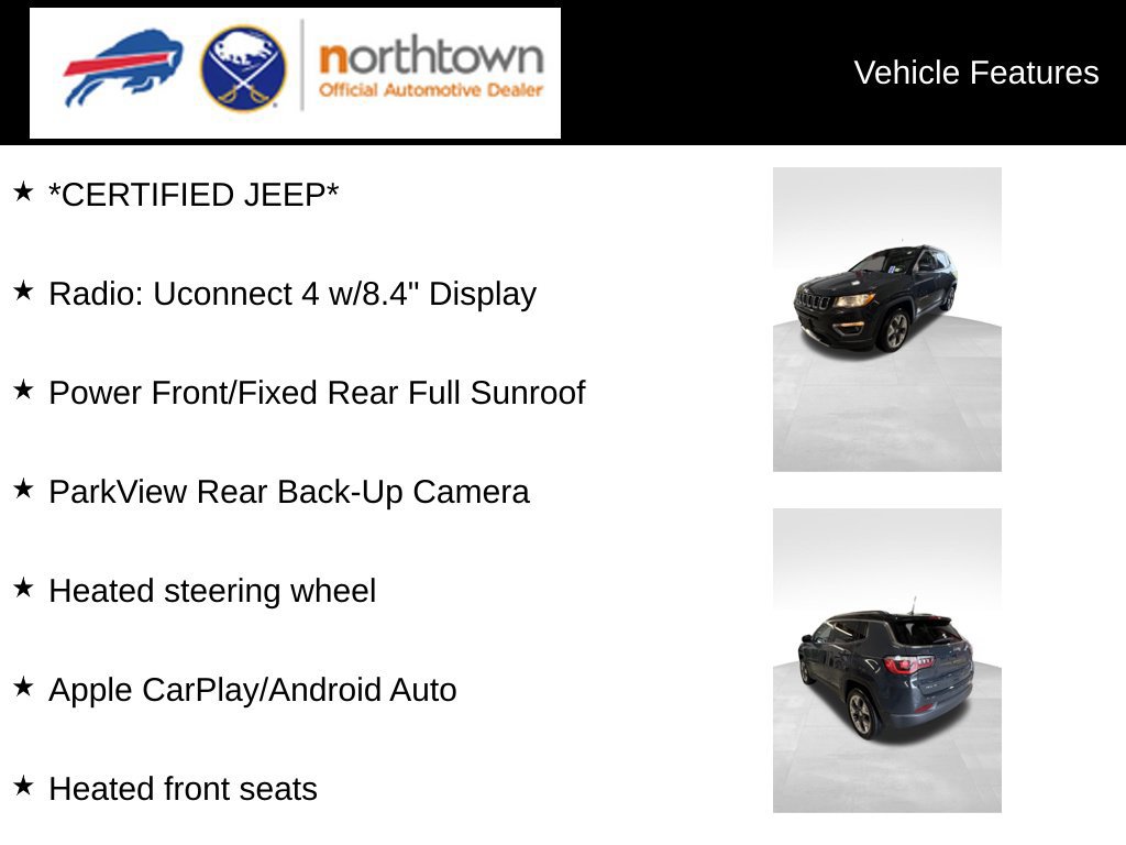 Certified 2018 Jeep Compass Limited AWD/4WD image 4