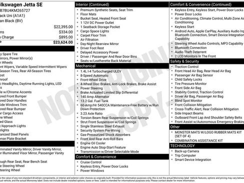Used 2019 Volkswagen Jetta SE FWD image 4