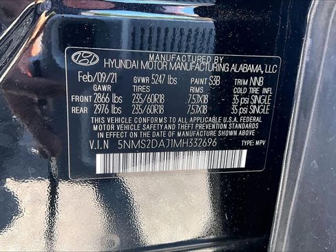 Used 2021 Hyundai Santa Fe SEL AWD/4WD image 34