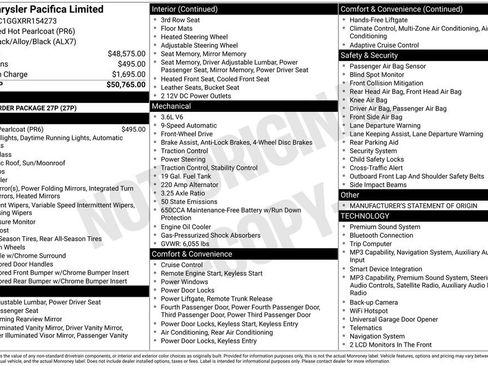 Used 2024 Chrysler Pacifica Limited FWD image 2