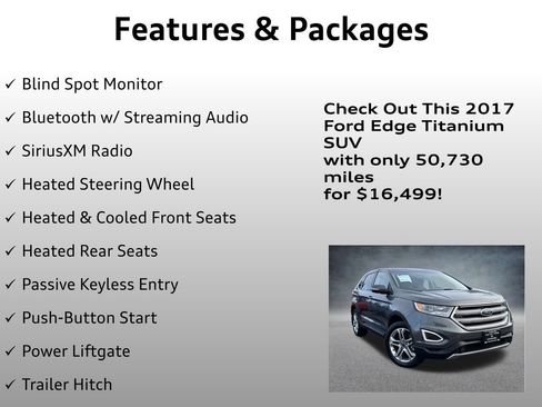 Used 2017 Ford Edge Titanium w/ Equipment Group 301A image 8