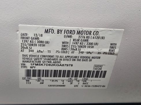 Used 2019 Ford Explorer XLT w/ Equipment Group 202A FWD image 26