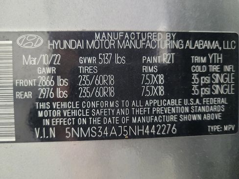 Used 2022 Hyundai Santa Fe SEL w/ Convenience + Premium Package FWD image 33