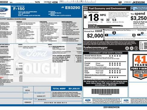 Used 2018 Ford F150 XLT w/ Equipment Group 302A Luxury image 3