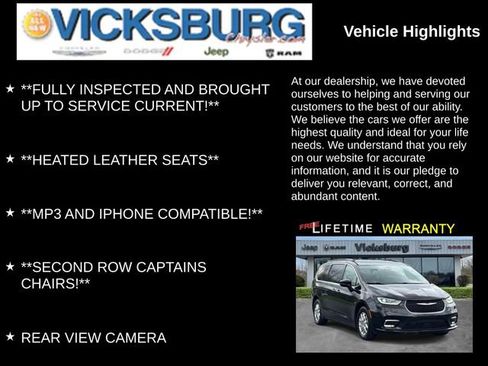 Used 2022 Chrysler Pacifica Touring-L w/ Uconnect Theater Family Group FWD image 13