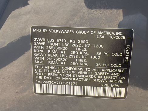 Used 2026 Volkswagen Atlas SE FWD image 26