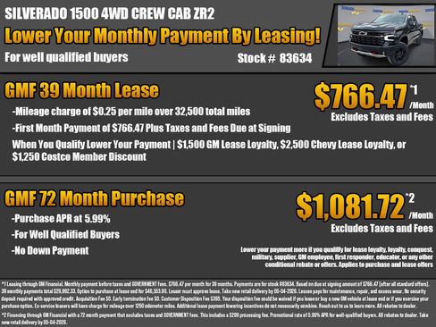 New 2026 Chevrolet Silverado 1500 ZR2 AWD/4WD image 2