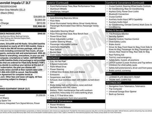 Used 2014 Chevrolet Impala LT w/ Convenience Package FWD image 32