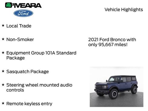 Used 2021 Ford Bronco 4-Door w/ Sasquatch Package AWD/4WD image 8