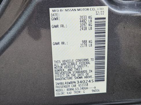 Used 2023 Nissan Altima 2.5 SL AWD/4WD image 48