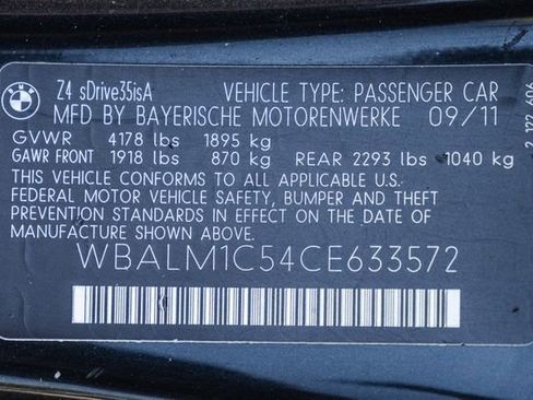 Used 2012 BMW Z4 sDrive35is image 87