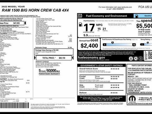 Used 2022 RAM 1500 Big Horn AWD/4WD image 13