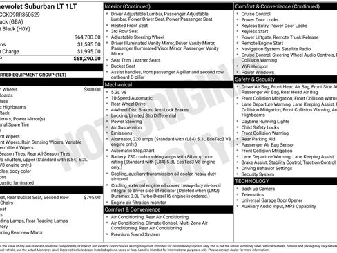Used 2024 Chevrolet Suburban LT RWD image 16