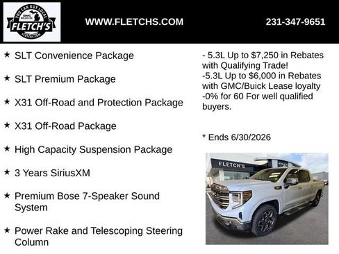 New 2026 GMC Sierra 1500 SLT AWD/4WD image 3