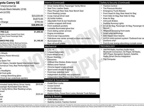 Used 2012 Toyota Camry SE w/ Leather Pkg image 13