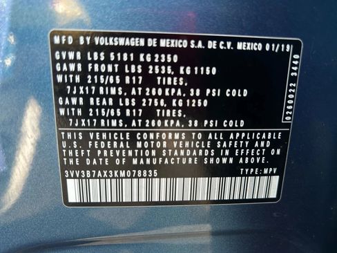 Used 2019 Volkswagen Tiguan SE w/ Panoramic Sunroof Package image 20