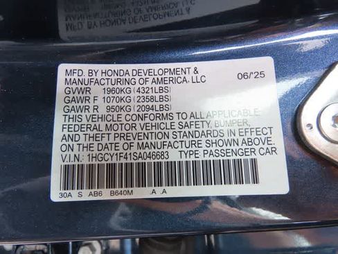 Certified 2025 Honda Accord SE image 26