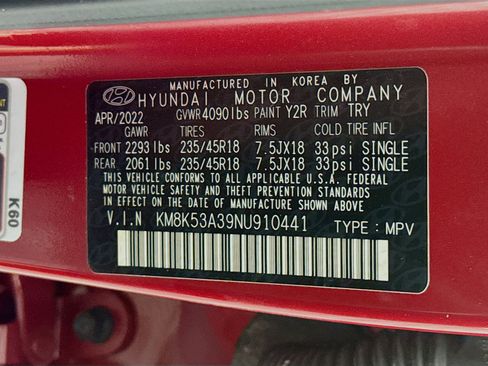 Used 2022 Hyundai Kona Limited image 72