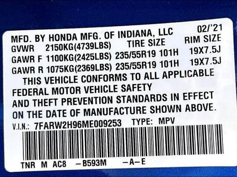 Used 2021 Honda CR-V Touring image 22