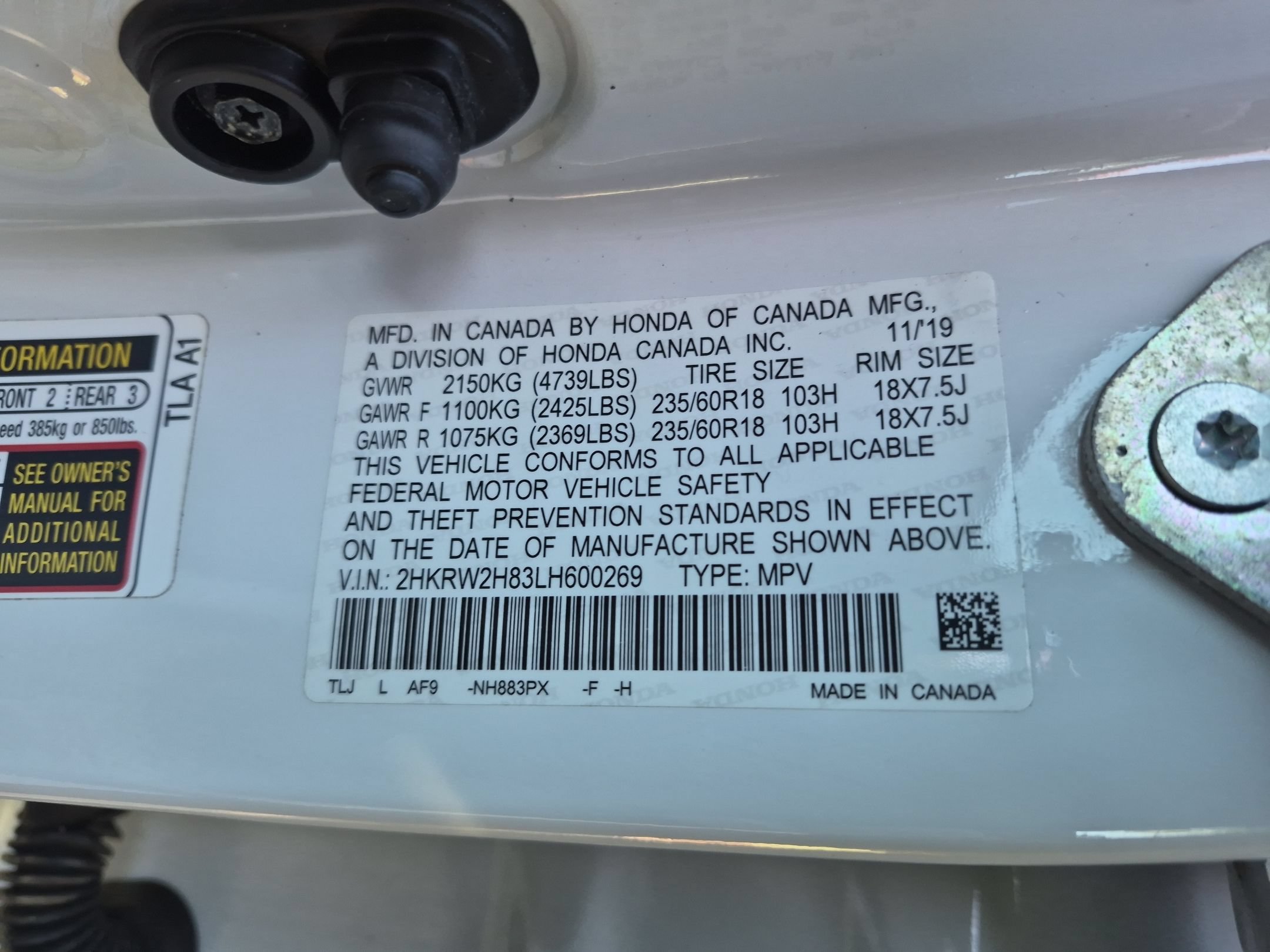 Certified 2020 Honda CR-V EX-L image 36