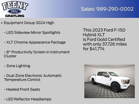 Used 2023 Ford F150 XLT w/ Equipment Group 302A High image 13