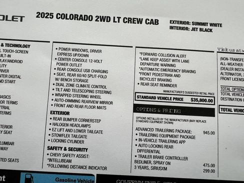Used 2025 Chevrolet Colorado LT w/ Advanced Trailering Package RWD image 30