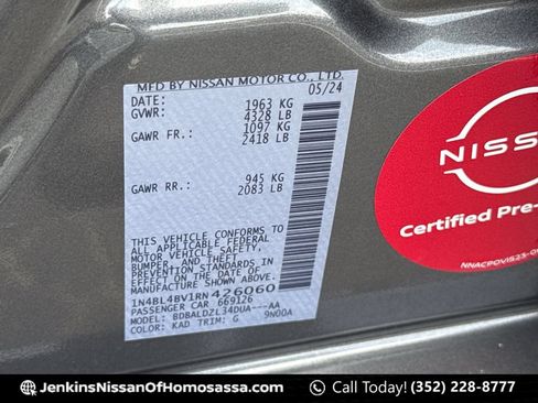 Certified 2024 Nissan Altima 2.5 S FWD image 18