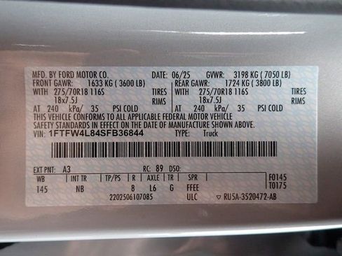 Certified 2025 Ford F150 Tremor w/ Equipment Group 402A High AWD/4WD image 23