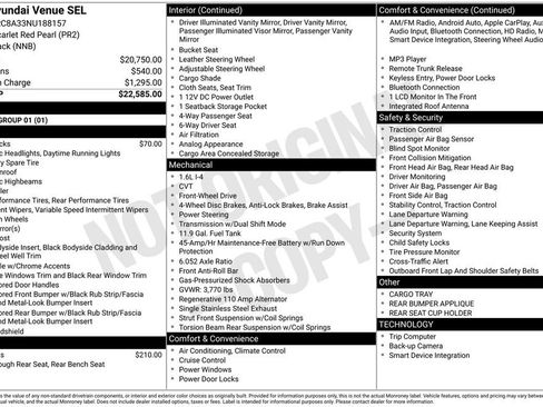 Used 2022 Hyundai Venue SEL image 17