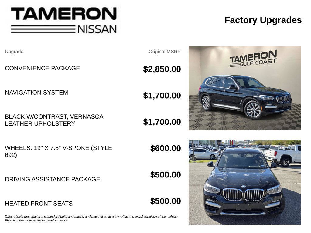 Used 2019 BMW X3 sDrive30i w/ Convenience Package RWD image 6