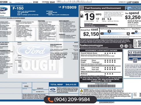 Used 2020 Ford F150 XLT w/ Equipment Group 302A Luxury image 5