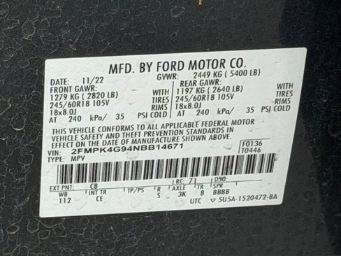 Used 2022 Ford Edge SE AWD/4WD image 32