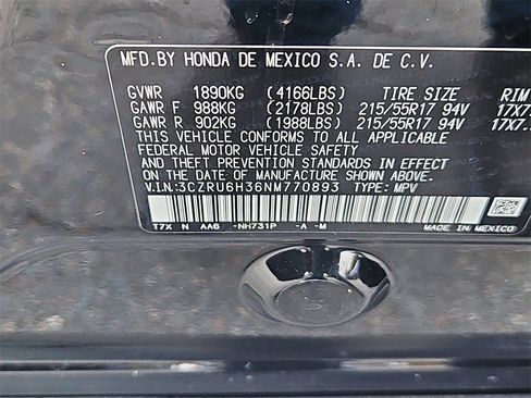 Certified 2022 Honda HR-V LX image 14