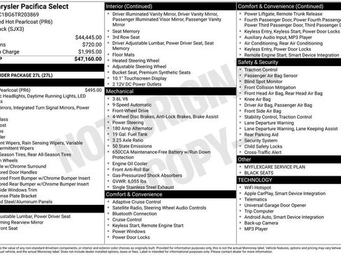 New 2026 Chrysler Pacifica Select image 23