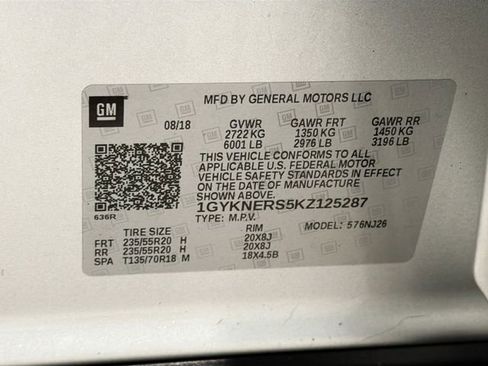 Certified 2019 Cadillac XT5 Premium Luxury FWD image 16