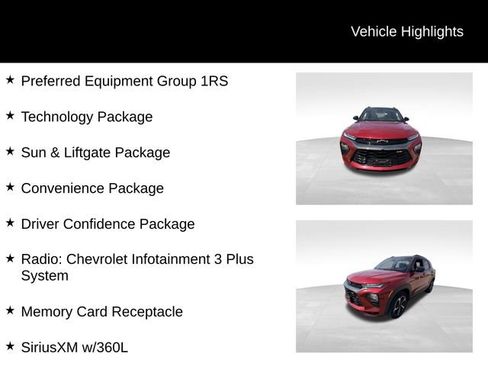 Used 2021 Chevrolet TrailBlazer RS w/ Sun and Liftgate Package image 13