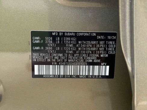 Used 2025 Subaru Outback Wilderness AWD/4WD image 30