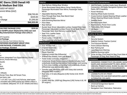 Used 2017 GMC Sierra 2500 Denali w/ Snow Plow Prep Package image 9