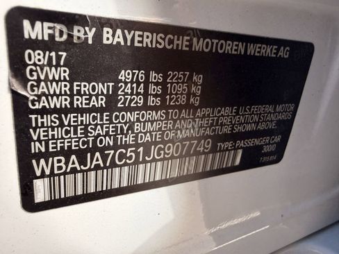 Used 2018 BMW 530i xDrive image 6