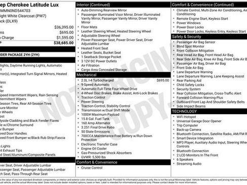 Used 2022 Jeep Cherokee Latitude Lux AWD/4WD image 12
