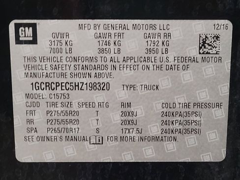 Used 2017 Chevrolet Silverado 1500 Custom w/ Rally 1 Edition RWD image 33