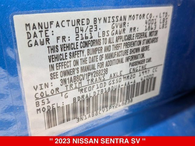 Certified 2023 Nissan Sentra SV FWD image 41