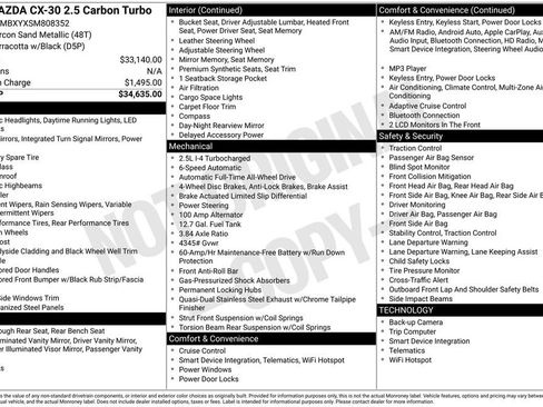 Used 2025 MAZDA CX-30 Carbon image 7