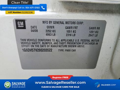 Used 2008 Cadillac CTS 3.6 w/ Luxury Level Two Package RWD image 16