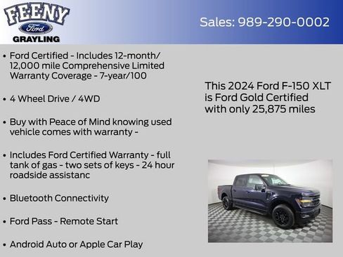 Certified 2024 Ford F150 XLT w/ Bed Utility Package AWD/4WD image 5