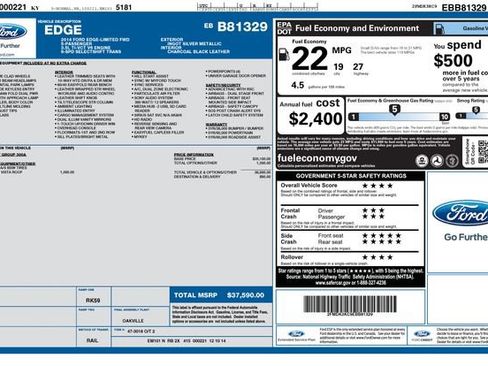 Used 2014 Ford Edge Limited image 37