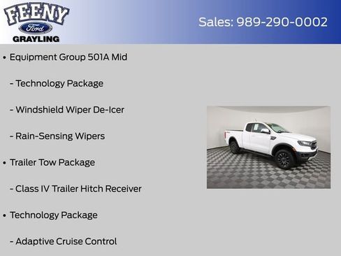 Used 2020 Ford Ranger Lariat w/ Equipment Group 501A Mid image 8