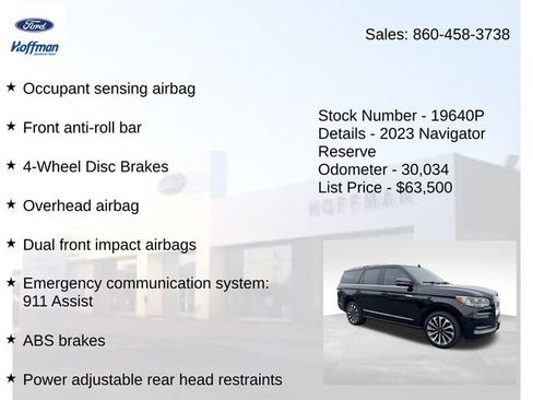 Certified 2023 Lincoln Navigator Reserve AWD/4WD image 30