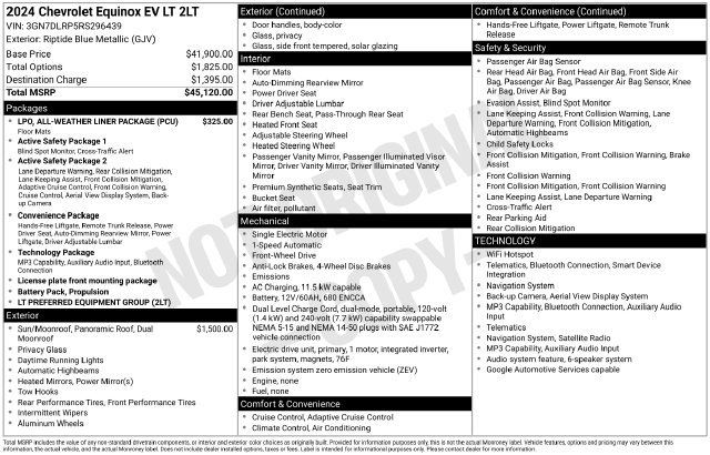 Used 2024 Chevrolet Equinox EV LT FWD image 6